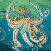 Blue Ring Octopus Diamond Paintings