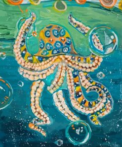 Blue Ring Octopus Diamond Paintings