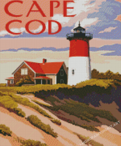 Cape Cod Illustration Diamond Paintings