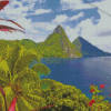 Caribbean Island Saint Lucia Diamond Paintings