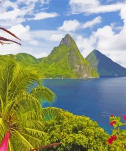 Caribbean Island Saint Lucia Diamond Paintings