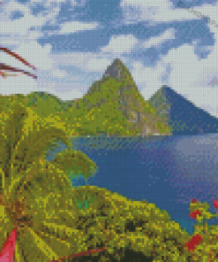 Caribbean Island Saint Lucia Diamond Paintings