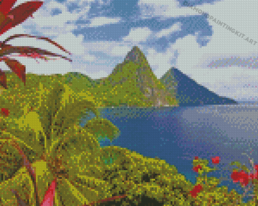 Caribbean Island Saint Lucia Diamond Paintings