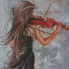 Cello Player Monika Luniak Diamond Paintings