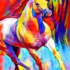 Colorful Quarter Horse Diamond Paintings