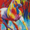 Colorful Quarter Horse Diamond Paintings