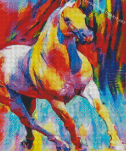 Colorful Quarter Horse Diamond Paintings