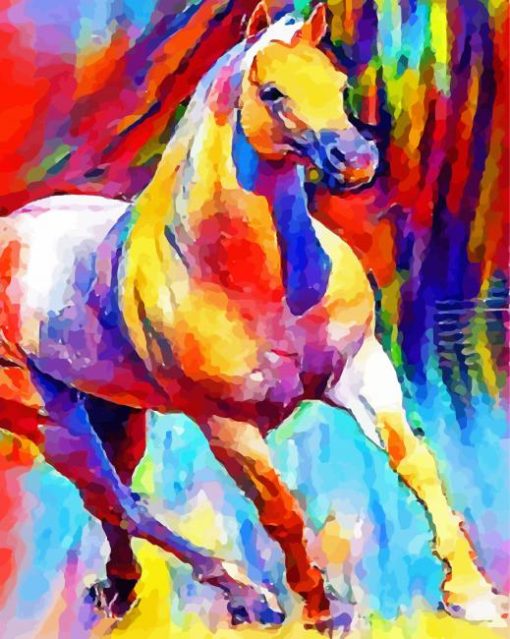 Colorful Quarter Horse Diamond Paintings