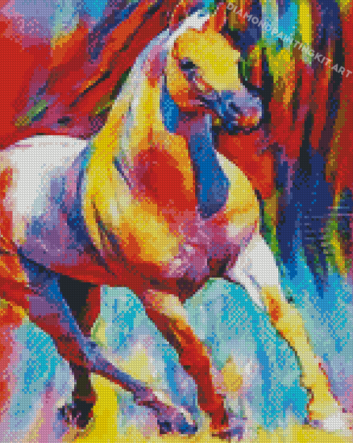 Colorful Quarter Horse Diamond Paintings