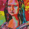 Colorful Mona Lisa Abstract Diamond Paintings