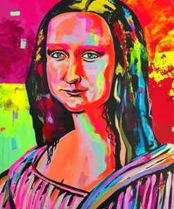 Colorful Mona Lisa Abstract Diamond Paintings