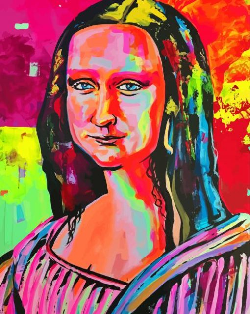 Colorful Mona Lisa Abstract Diamond Paintings