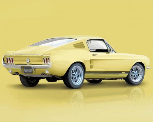 Cool 67 Mustang Fastback Diamond Paintings