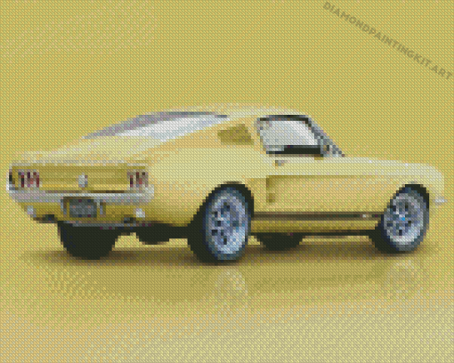 Cool 67 Mustang Fastback Diamond Paintings