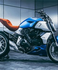 Cool Blue Ducati Diamond Paintings