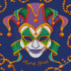 Cool Mardi Gra Mask Diamond Paintings