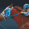 Cool Secretariat Horse Diamond Paintings