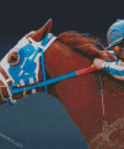 Cool Secretariat Horse Diamond Paintings