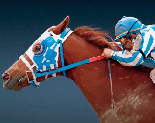 Cool Secretariat Horse Diamond Paintings