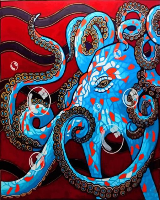 Cool Abstract Octopus Diamond Paintings