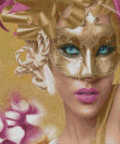 Cool Woman In Mask Diamond Paintings