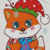 Cute Christmas Fox Diamond Paintings