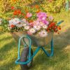 Cute Wheelbarrow With Flowers Diamond Paintings