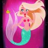 Cute Blonde Mermaid Diamond Paintings