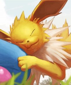 Cute Sleepy Jolteon Diamond Paintings