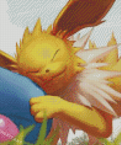 Cute Sleepy Jolteon Diamond Paintings