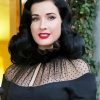 Dita Von Teese In Black Diamond Paintings