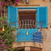 Flower Balcony Italy Art Diamond Paintings