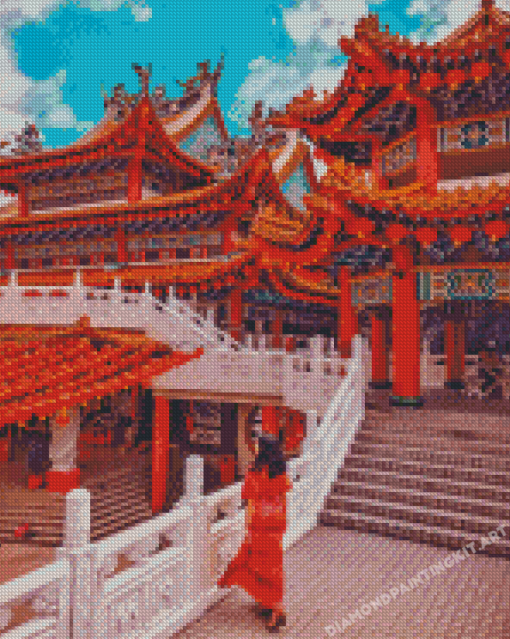 Follow Me To Thean Hou Temple Diamond Paintings