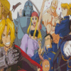 Full Metal Alchemist Brotherhood Characters Diamond Paintings