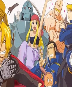 Full Metal Alchemist Brotherhood Characters Diamond Paintings