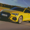 Yellow Audi S3 Diamond Paintings