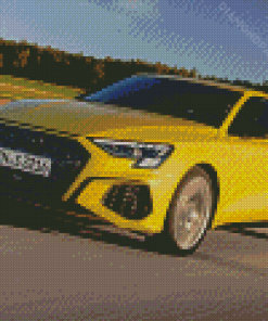 Yellow Audi S3 Diamond Paintings