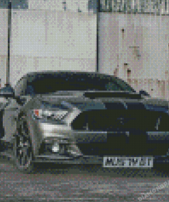 Grey Shelby Mustang Car Diamond Paintings