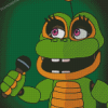 Happy Frog Singing Diamond Paintings