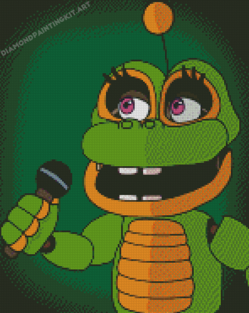 Happy Frog Singing Diamond Paintings