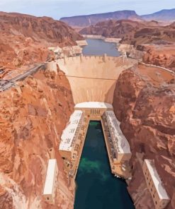 Hoover Dam Landscape Diamond Paintings