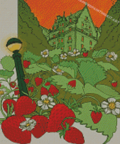 House In The Strawberry Fields Diamond Paintings