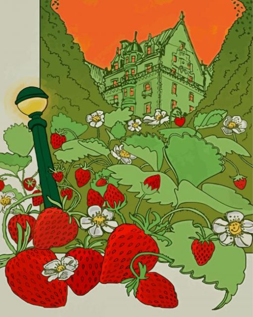 House In The Strawberry Fields Diamond Paintings