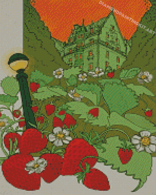 House In The Strawberry Fields Diamond Paintings