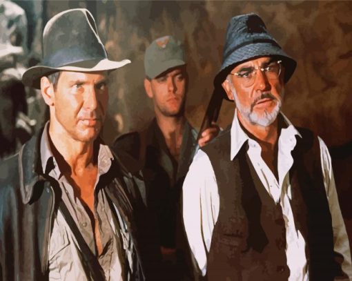 Indiana Jones And The Last Crusade Characters Diamond Paintings