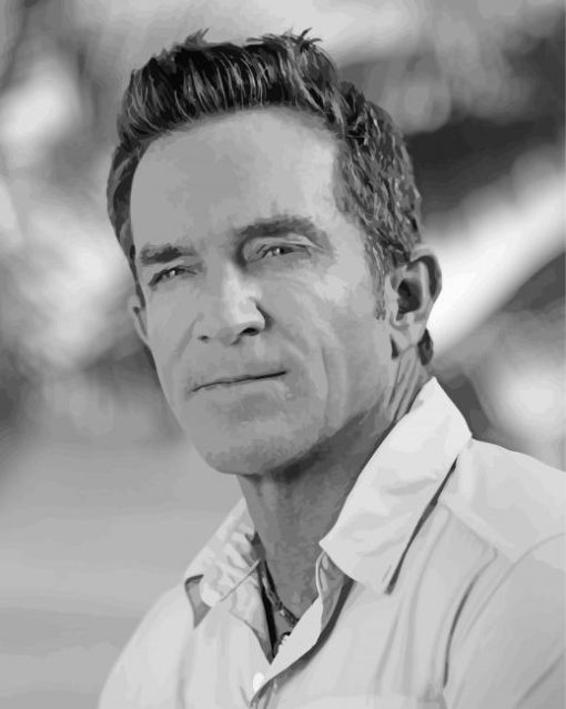 Jeff Probst In Black And White Diamond Paintings