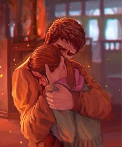 Joel And Ellie Characters Art Diamond Paintings