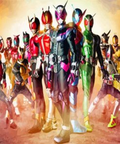 Kamen Rider Characters Diamond Paintings