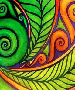 Koru Plant Art Diamond Paintings