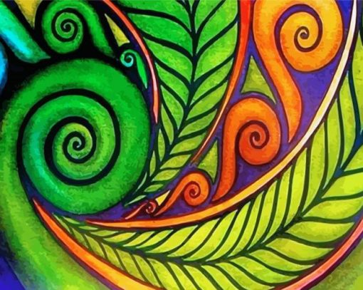 Koru Plant Art Diamond Paintings